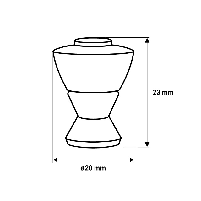Ручка мебельная Larvij, 20x20x23 мм, бук / матовый никель, L2.1052.021.03 - Фото 4