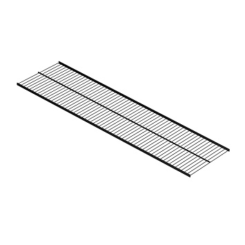 Проволочная полка Larvij, 1206x306 мм, черный, L99123BL