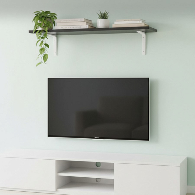Кронштейн Larvij Усиленный, 24x150x125 мм, белый, L7501WH - Фото 10