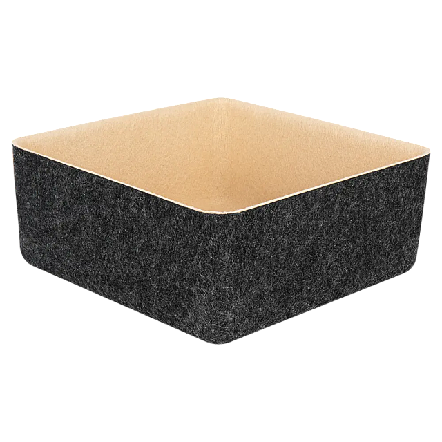 Органайзеры войлочные Larvij, 25x10x25 мм, серый / бежевый, 5 шт., LAJ133004DG - Фото 2
