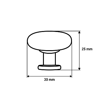 Ручка мебельная Larvij, 30x30x25 мм, черный, L4.knob05BL