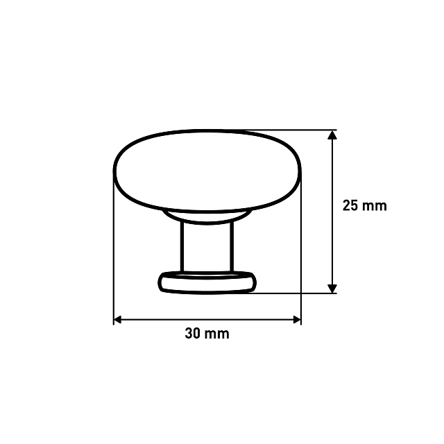 Ручка мебельная Larvij, 30x30x25 мм, черный, L4.knob05BL - Фото 2