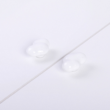 Ручка мебельная Larvij, 55x27x36 мм, белый, L4.knob14WH
