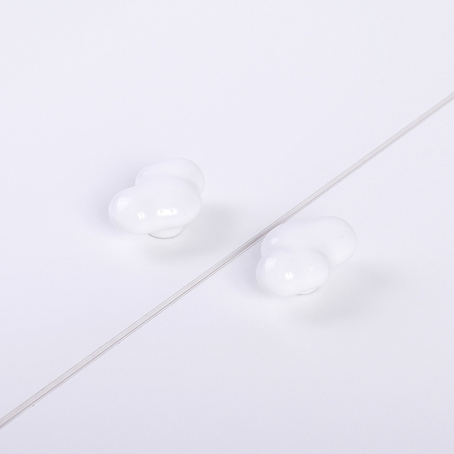 Ручка мебельная Larvij, 55x27x36 мм, белый, L4.knob14WH - Фото 2