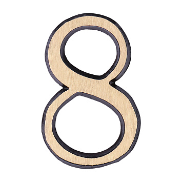 Номер дверной Larvij «8», 35x5x50 мм, антик бронза, LNB5 AB #8