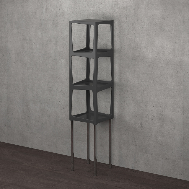 Ножка мебельная квадратная Larvij, 600xØ25 мм, xром, L61S60CH25 - Фото 2