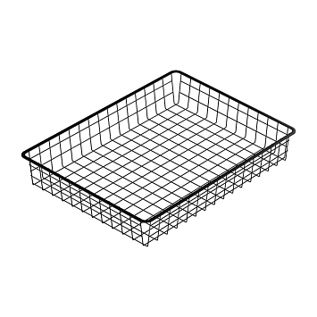 Корзина проволочная Larvij, 555x85x410 мм, черный, L9529BL(N)