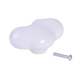 Ручка мебельная Larvij, 55x27x36 мм, белый, L4.knob14WH