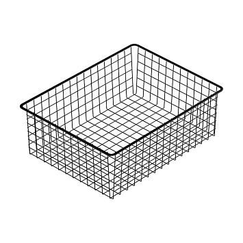 Корзина проволочная Larvij, 555x185x410 мм, черный, L9530BL(N)