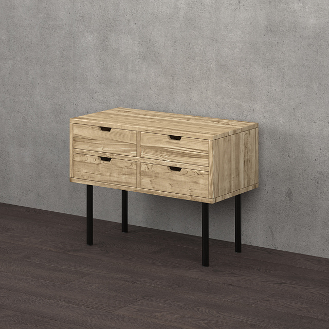 Ножка мебельная Larvij, 300xØ30 мм, черный, L61R30BL30 - Фото 2