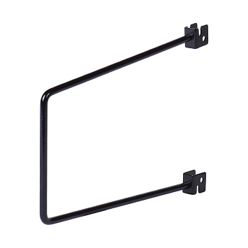 Боковой ограничитель для полок Larvij, 12x158x213 мм, черный, L9717BL