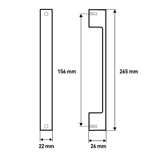 Ручка мебельная Larvij Скоба, 256 мм, черный, L4.024.256BL - Фото 5