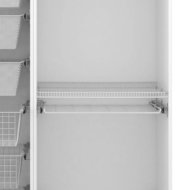 Брючница Larvij, 643x555 мм, белый, L9675WH - Фото 3
