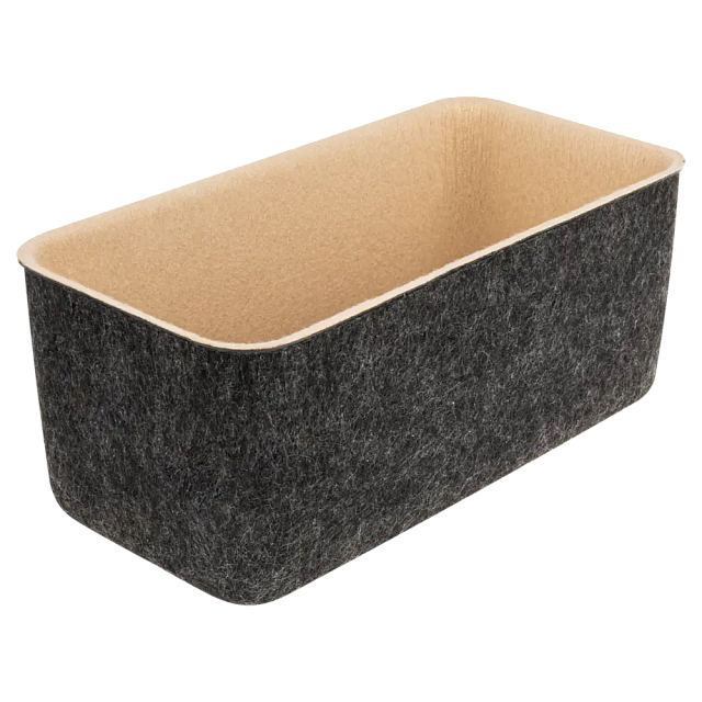 Органайзеры войлочные Larvij, 25x10x25 мм, серый / бежевый, 4 шт., LAJ133005DG - Фото 3
