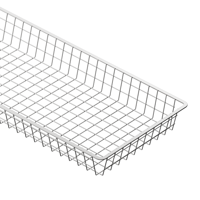 Корзина проволочная Larvij, 893x85x368 мм, белый, L951008-35WH - Фото 2
