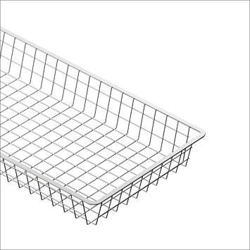 Корзина проволочная Larvij, 643x85x368 мм, белый, L95708-35WH