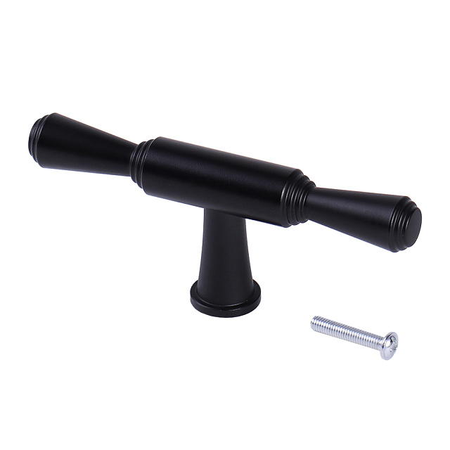 Ручка мебельная Larvij, 81x32x14 мм, черный, L4.knob16BL - Фото 3